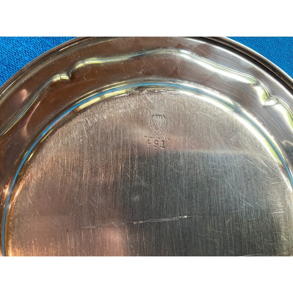 Meriden Brittania Co. Sterling Silver Wine Bottle Coaster  6-" Diam. 107.7 Gram - Picture 2 of 16